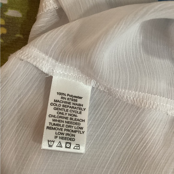 Susan Graver Elegant White Kimono, Plus Size 2X - Picture 8 of 8